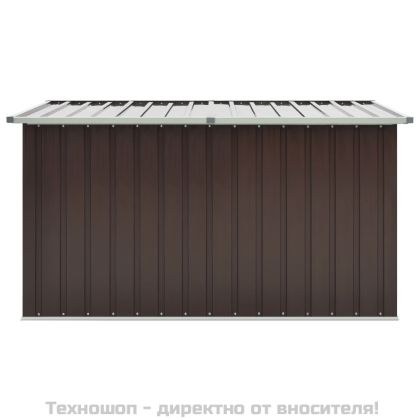 Градински сандък за съхранение, кафяв, 171x99x93 см