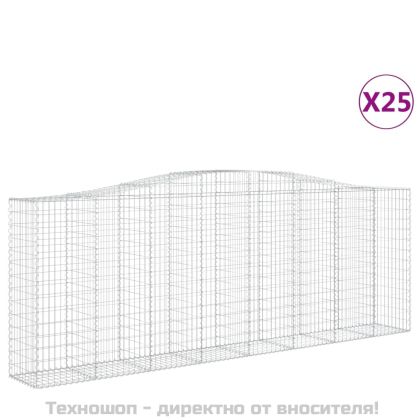 Габионни кошници арка 25 бр 400x50x140/160см поцинковано желязо