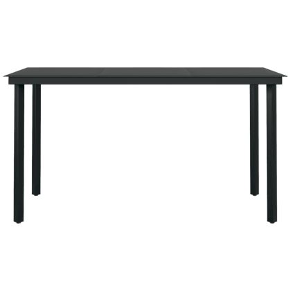 Градински трапезен комплект от 5 части с възглавници, бежово