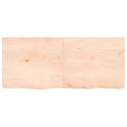 Плот за баня 140x60x(2-6) см необработено масивно дърво