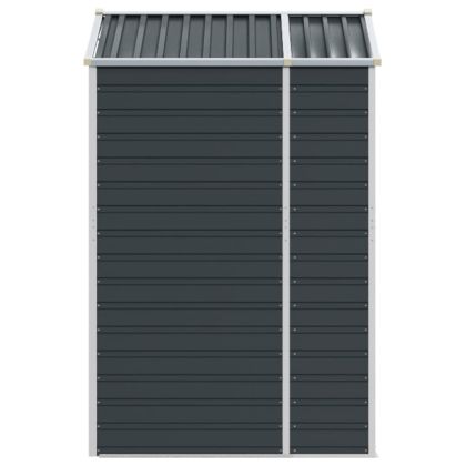 Градинска барака антрацит 191x130x198 см поцинкована стомана