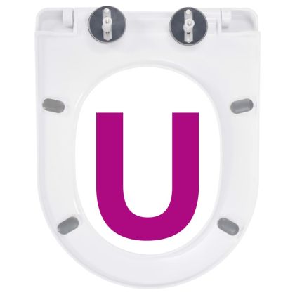 Тоалетна седалка, плавно затваряне, бърз монтаж/демонтаж, бяла