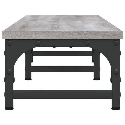 Поставка за монитор, сив сонома 105x23x15,5 см, инженерно дърво