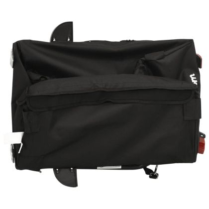 Ремарке за велосипед, черно, 30 кг, желязо