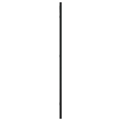Стенно огледало, черно, 40x80 см, правоъгълно, желязо
