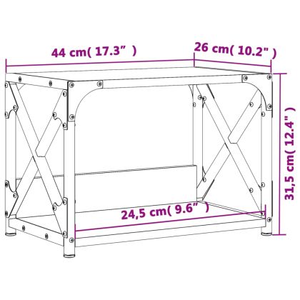 Стойка принтер 2 нива сив сонома 44x26x31,5 см инженерно дърво