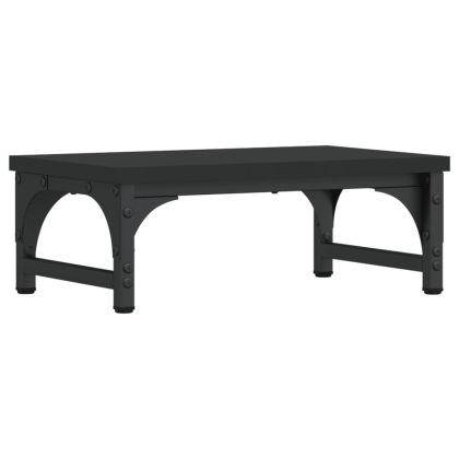 Поставка за монитор, черна, 37x23x14 см, инженерно дърво