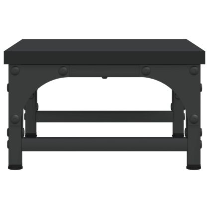 Поставка за монитор, черна, 37x23x14 см, инженерно дърво