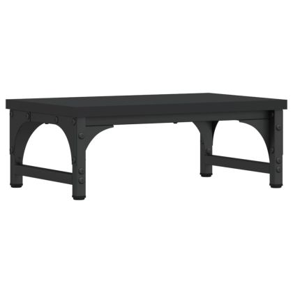 Поставка за монитор, черна, 37x23x14 см, инженерно дърво