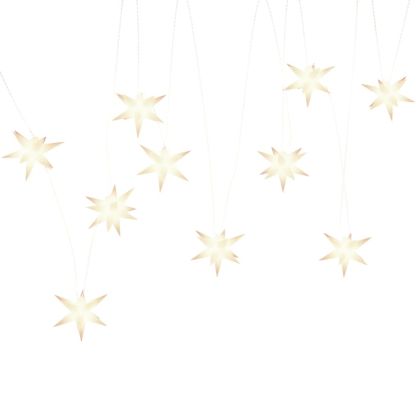 Коледна лампички, 10 LED, бели, 10 см