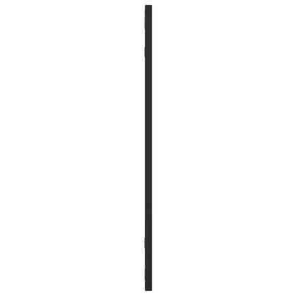 Стенно огледало, черно, 60x60 см, квадратно, желязо