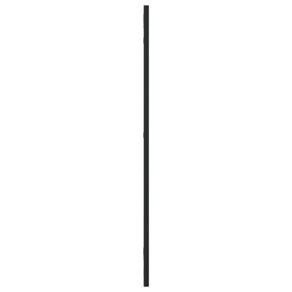 Стенно огледало, черно, 30x80 см, правоъгълно, желязо