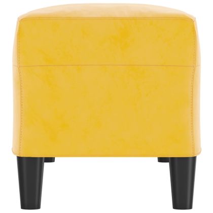 Пейка, жълта, 100x35x41 см, кадифе