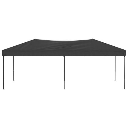 Сгъваема парти палатка, антрацит, 3x6 м
