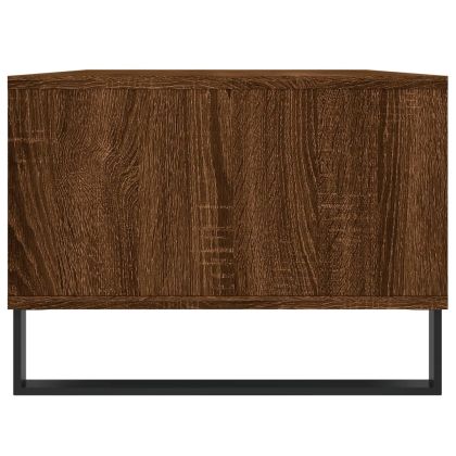 Кафе маса, кафяв дъб, 90x50x36,5 см, инженерно дърво