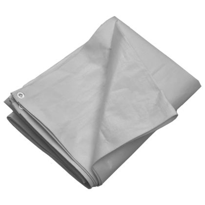 Брезент, 260 г/м², 3x6 м, сив, HDPE