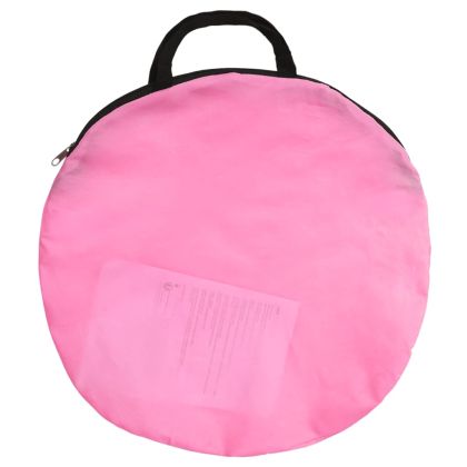 Детска палатка за игра с 250 топки розово 70x112x70 см