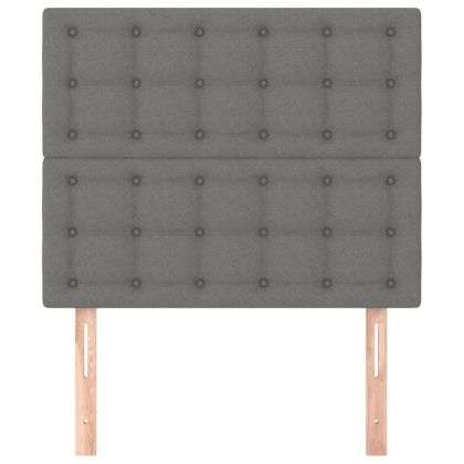 Табла за легло, тъмносива, 80x5x118/128 см, плат