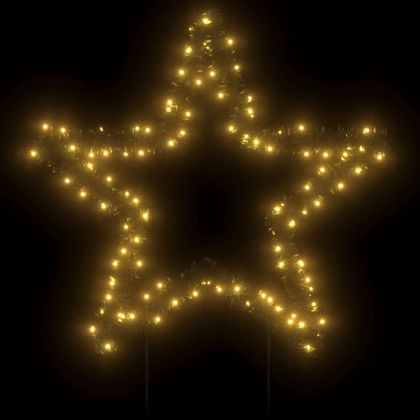 Коледна светеща украса с шипове, звезда, 115 LED, 85 см