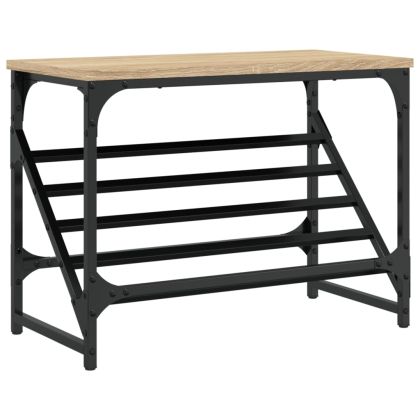 Шкаф за обувки, дъб сонома, 60x30x45 см, инженерно дърво