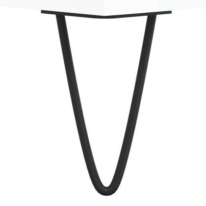 Шкаф за обувки, бял гланц, 40x36x105 см, инженерно дърво