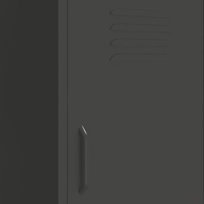 Шкаф за съхранение, антрацит, 42,5x35x101,5 см, стомана