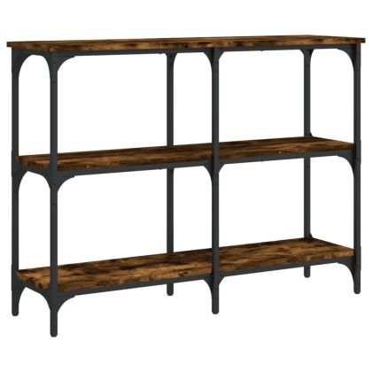 Конзолна маса, опушен дъб, 100x29x75 см, инженерно дърво