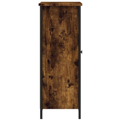 Сайдборд, опушен дъб, 70x30x80 см, инженерно дърво