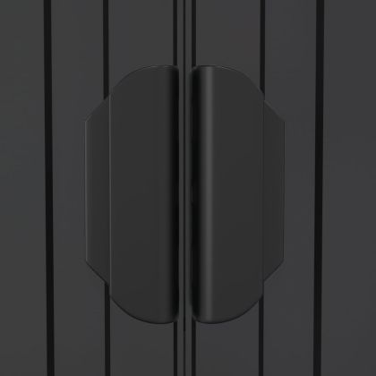 Градинска барака антрацит 192x357x223 см поцинкована стомана