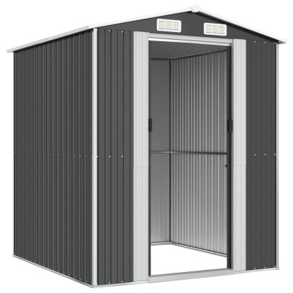 Градинска барака антрацит 192x191x223 см поцинкована стомана