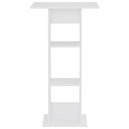 Бар маса, бяла, 60x60x110 см