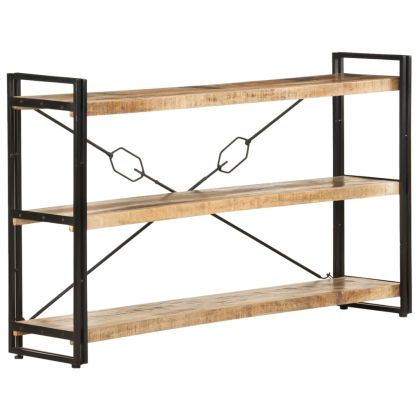 Библиотека с 3 рафта, 140x30x80 см, манго масив