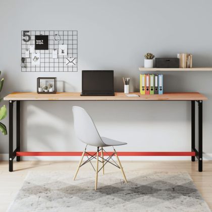 Плот за бюро, 220x55x2,5 см, масивно дърво бук