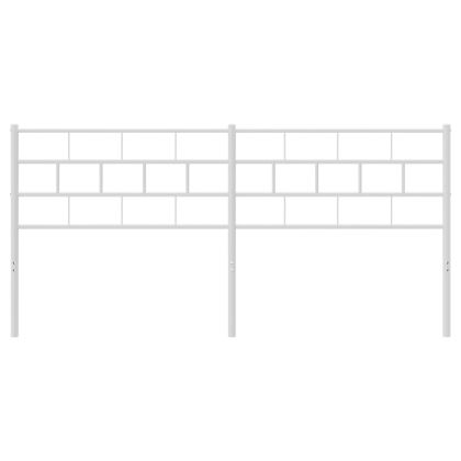 Метална резервна табла за легло, бяла, 193 см