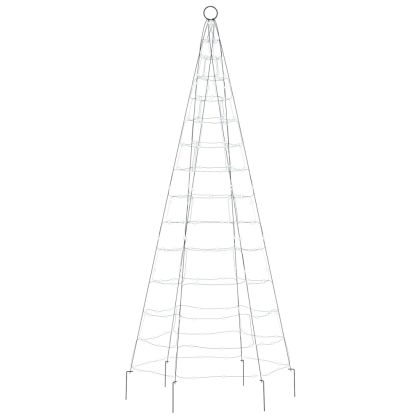 LED коледна елха 200 LED студено бяло 180 см