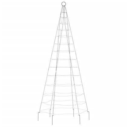 LED коледна елха 200 LED студено бяло 180 см