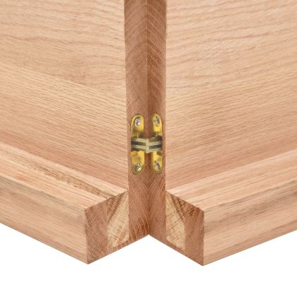 Плот за баня светлокафяв 120x50x(2-6) см обработено дърво масив