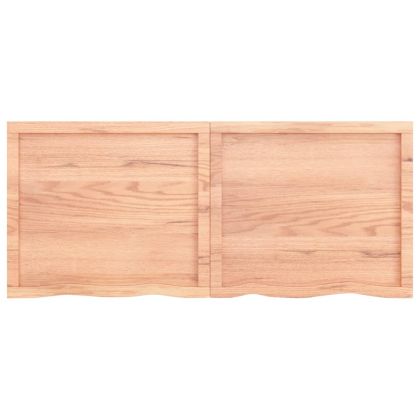 Плот за баня светлокафяв 140x60x(2-4) см обработено дърво масив