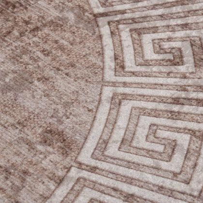 Килим, миещ се, 120 см, бежов