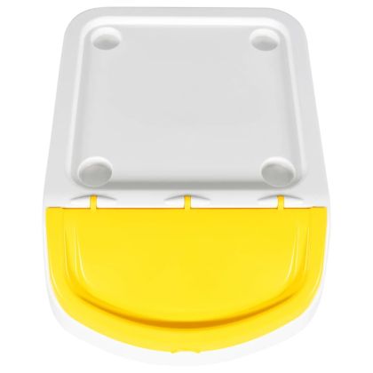 Стифиращи кошчета за отпадъци с капаци 3 бр бяло PP 120 л