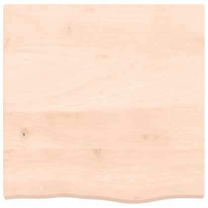Плот за маса, 60x60x(2-4) см, необработен масивен дъб