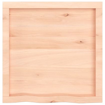 Плот за маса, 60x60x(2-4) см, необработен масивен дъб
