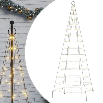 LED коледна елха 200 LED топло бяло 180 см