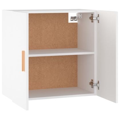 Стенен шкаф, бял, 60x30x60 см, инженерно дърво