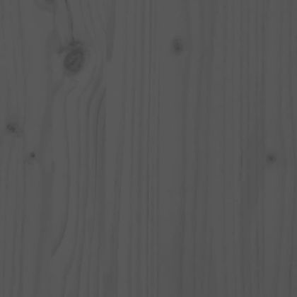 Градински бар комплект от 5 части, сив, масивно дърво бор