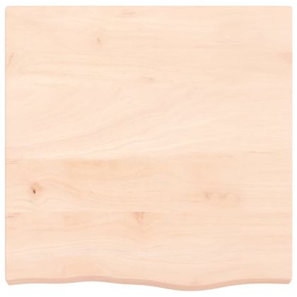 Плот за маса, 60x60x(2-6) см, необработен масивен дъб