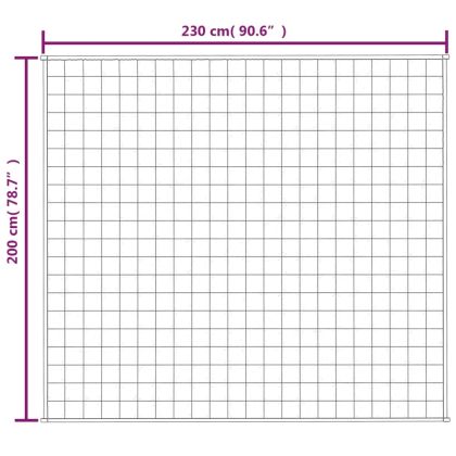 Утежнено одеяло сиво 200x230 см 9 кг плат