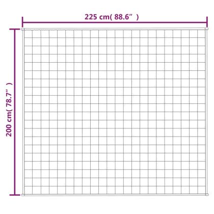 Утежнено одеяло сиво 200x225 см 9 кг плат