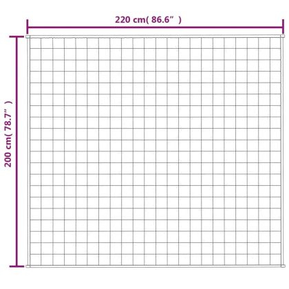 Утежнено одеяло сиво 200x220 см 9 кг плат