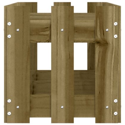 Градинска леха тип ограда 150x30x30 см импрегниран бор масив